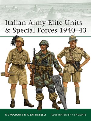 cover image of Italian Army Elite Units & Special Forces 1940-43